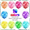 100 Pcs Hawaiian Luau Party Balloons Bulk 12 Inch (Blue,green,orange,pink,purple,red,rose Red)